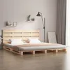 vidaXL Massivholzbett 200x200 cm Kiefer - Bettrahmen - Produktbild-Vorschau 2