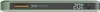 A close-up view of a sage green power bank with a digital display showing its charge level and specifications. Voir les images du produit