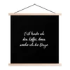 MuchoWow® Textilposter Zitate - Kaffee - Erst trinke ich Produktbild-Vorschau 1