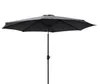 DEGAMO Marktschirm 300cm grau knickbar, mit Kurbel, Produktbild-Vorschau 3