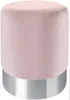 XORA Hocker PURO Rosa Samt Edelstahl Skandistil 35x42x35 cm Produktbild-Vorschau 1