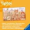 An open book with a desert scene and cartoon animals, with the "tiptoi" logo and marketing text above. Anteprima dell’immagine prodotto