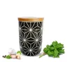 Vorratsdose 800ml mit Holzdeckel Gummidichtung Porzellan Produktbild-Vorschau 7