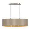 Eglo MASERLO, Nickel, Grau, Gold, Zimmerdecke, E27, 0 W, Produktbild-Vorschau 3