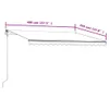 vidaXL Markise Automatisch Einziehbar 400x350 cm Blau und Produktbild-Vorschau 8
