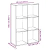 vidaXL Rozdeľovač izieb Sonoma dub 69,5x29x103,5 cm Náhľad obrázku produktu 7
