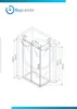 BuyLando Ela 100x90x195 cm Eck Duschkabine Schiebetür Produktbild-Vorschau 4