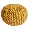 Pouf a maglia pouf seduta pouf seduta pouf a maglia grossa Anteprima dell’immagine prodotto 1