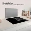 KitchenYeah© Herdabdeckplatte Zebra - Wilde Tiere - Schwarz Produktbild-Vorschau 3