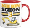 3. Geburtstag Geschenk Tasse Becher Jungs Bagger Ich Bin Produktbild-Vorschau 1