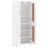 vidaXL Hoge kast, wit, 69,5 x 34 x 180 cm, houtvezel Productafbeelding-voorbeeld 3
