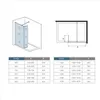 80x200cm Walk in Duschwand+30x200cm Flipper Panel + N Produktbild-Vorschau 5