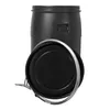 plasteo® 60 Liter Weithalsfass schwarz mit Deckel und Produktbild-Vorschau 3