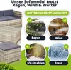 Juskys Punta Cana M Gartenlounge Polyrattan für 3-4 Produktbild-Vorschau 5