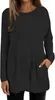 Pull ASKSA Femme Elégant Basique Manches Longues Haut Voir les images du produit 3