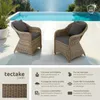 2 fauteuils en rotin avec structure en aluminium, coussins Voir les images du produit 2