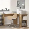 vidaXL Rohový psací stůl s policí Artisan dub 140 x 113,5 x Náhled obrázku produktu 2