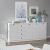 Trendteam BrandsonBaxter Sideboard Weiß Nachbildung 88 x Produktbild-Vorschau 8