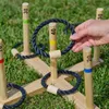 Gioco del lancio degli anelli - Gioco di legno per feste - Anteprima dell’immagine prodotto 3