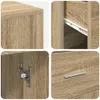 Möbel Eck-Schreibtisch mit Schubladen Sonoma-Eiche 102 x 88 Produktbild-Vorschau 10