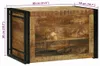 vidaXL Aufbewahrungsbox mit Speicher 80 x 50 x 50 cm Raues Produktbild-Vorschau 7