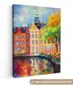 MuchoWow® - Leinwandbilder - Ölgemälde - Amsterdam - Kunst Produktbild-Vorschau 1