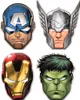 Masques en papier découpé Mighty Avengers Voir les images du produit 5