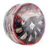 4x 14" Zoll Radkappen Schwarz/Rot Radzierblenden Radblenden Produktbild-Vorschau 4