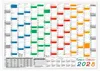 Rainbow Wandkalender / Wandplaner 2028 (gerollt) DIN A0 Produktbild-Vorschau 1