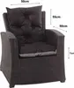 Sitzkissen set Schwarz 6er Polyrattan gartenstuhl auflage Produktbild-Vorschau 2