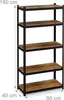 Relaxdays Schwerlastregal, HBT 180x90x40 cm, 500 kg, 5 Produktbild-Vorschau 4