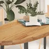 vidaXL Plateau de table brun clair 140x60x4 cm Chêne massif Voir les images du produit 2