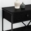 vidaXL Konsolentisch Schwarz Eichen-Optik 75 x 34,5 x 75 cm Produktbild-Vorschau 4