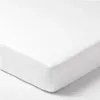 Spannbettlaken für Babys 100% Baumwolle 160x80cm Weiß Produktbild-Vorschau 1