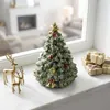 Retro kerstboom muziekdoosje "Merry Christmas", opwindbaar Productafbeelding-voorbeeld 3