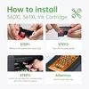 An instructional diagram showing how to install an ink cartridge. Produktbild-Vorschau