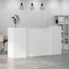 vidaXL Recepční stůl bílý 200x50x103,5 cm materiál na bázi Náhled obrázku produktu 4