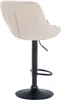 Barhocker Lazio Samt schwarz creme Produktbild-Vorschau 5