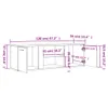 The Living Store TV-Schrank Grau Sonoma 120x34x37 cm Produktbild-Vorschau 10