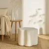 Pouf Blume YORE, Bouclé, 34 x 34 x 29 cm Produktbild-Vorschau 5