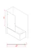Badewannenfaltwand Marwell  1-flg. 80 x 140 cm, Produktbild-Vorschau 5