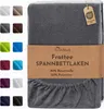 Frottee Spannbettlaken Anthrazit 120 X 200 + 30 CM Produktbild-Vorschau 2