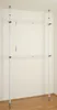 A telescopic wardrobe system is shown standing in a corner against a light-colored wall. Produktbild-Vorschau