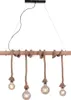 JustLight 4er Pendelleuchte Rope schwarz-natur 100 x 7 cm Produktbild-Vorschau 8