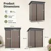 COSTWAY, capanno da giardino, deposito attrezzi resistente Anteprima dell’immagine prodotto 3