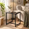 Table d'appoint en métal 40 x 40 x H 50 cm - Noir Voir les images du produit 8