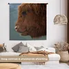 MuchoWow® Wandteppich Wandbehang Schottische Hochlandrind - Produktbild-Vorschau 2