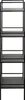 HAKU Regal Badregal schwarz - Metall, B/H/T: 40x128x30 cm Produktbild-Vorschau 4