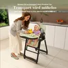 2-in-1 Baby Hochstuhl mit Wippfunktion 5-Punkt-Gurt Produktbild-Vorschau 8