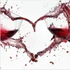 Küchenrückwand Spritzschutz Glas mit Motiv Weingläser Herz Produktbild-Vorschau 3